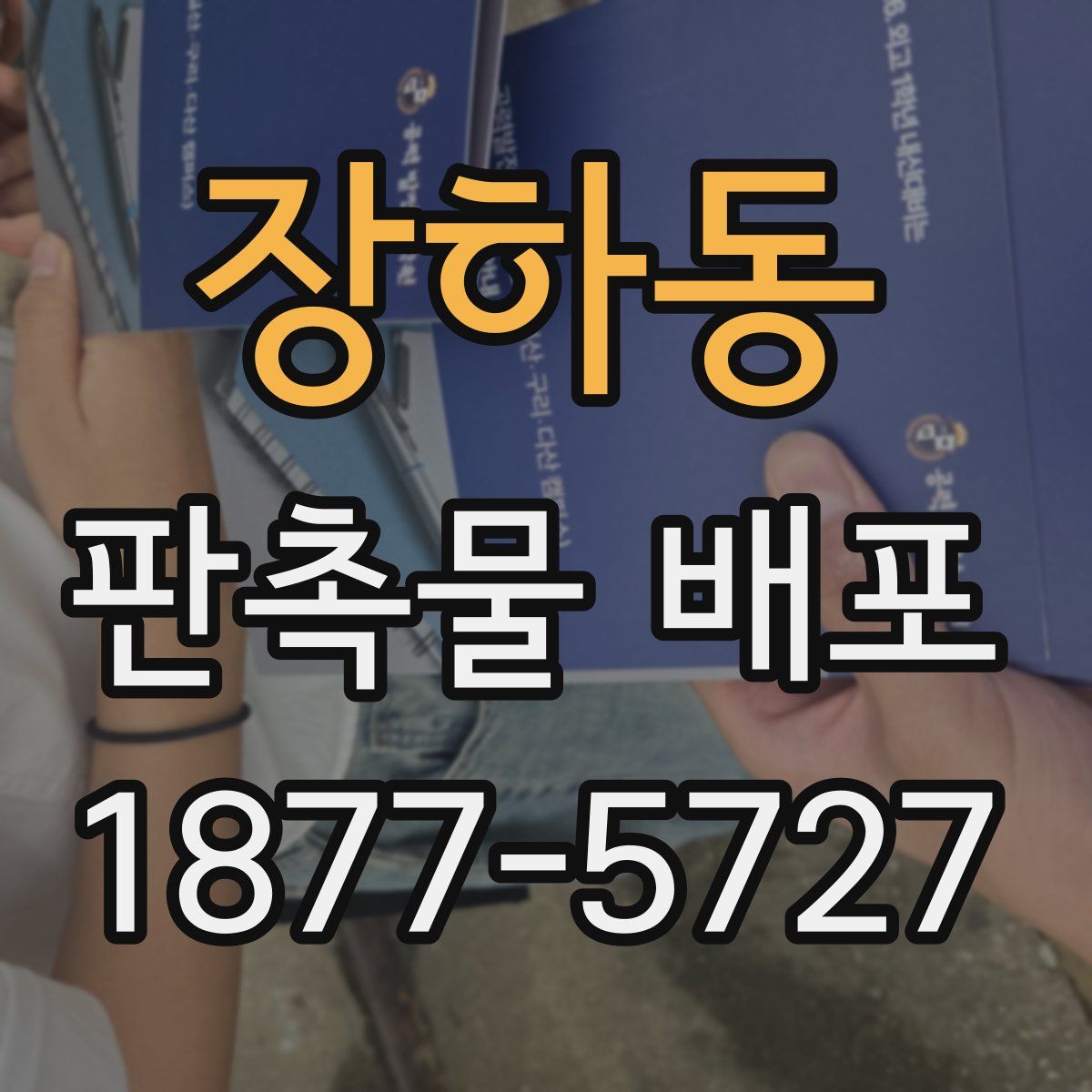 장하동 판촉물 배포