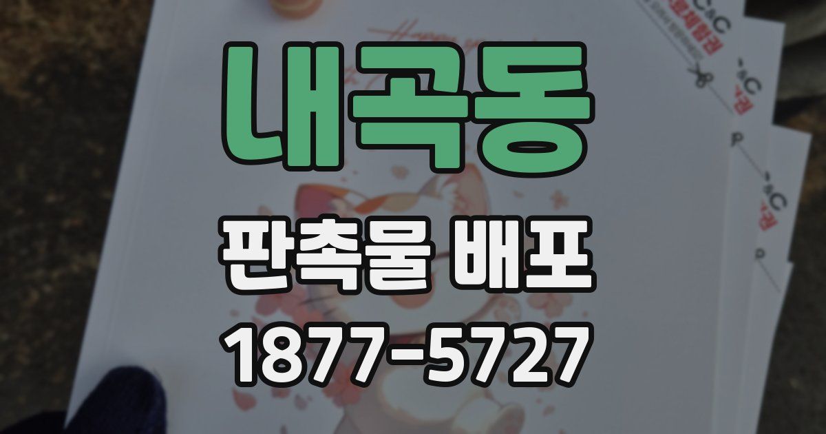 내곡동 판촉물 배포