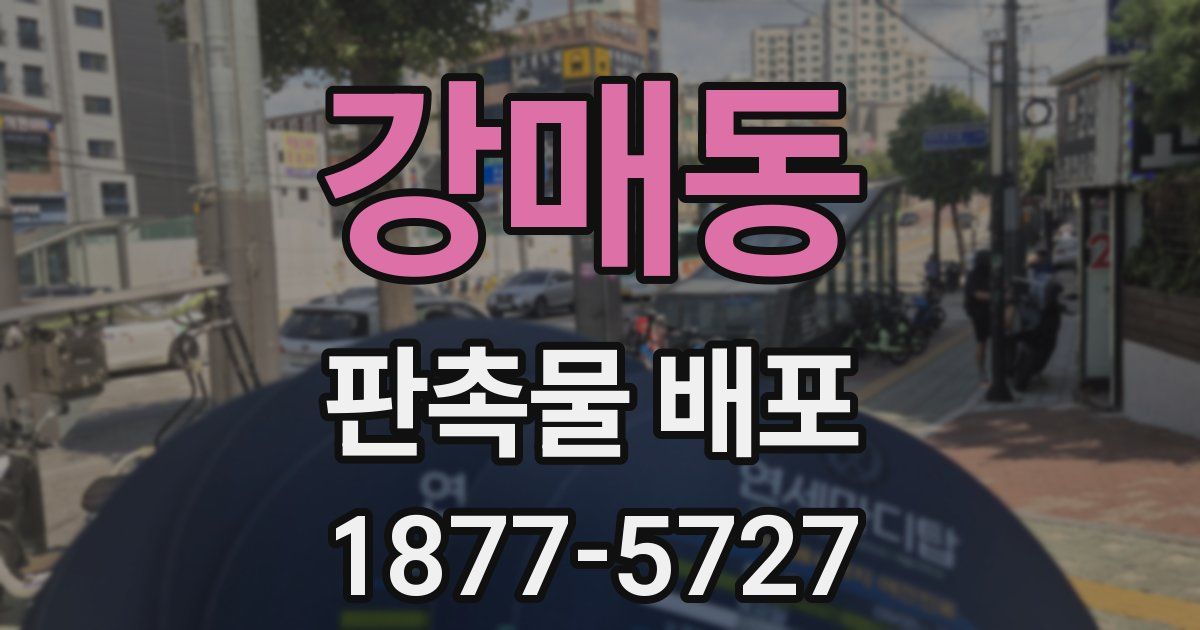 강매동 판촉물 배포