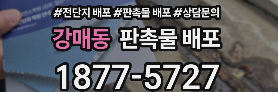 강매동 판촉물 배포