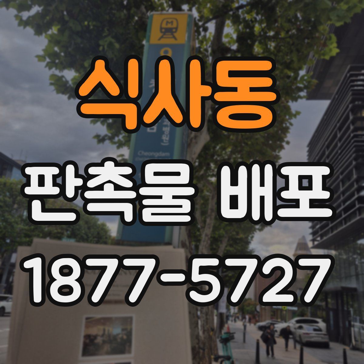 식사동 판촉물 배포