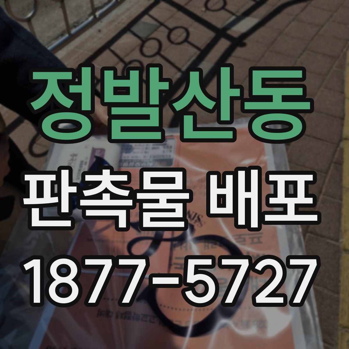 정발산동 판촉물 배포