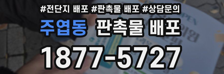 주엽동 판촉물 배포