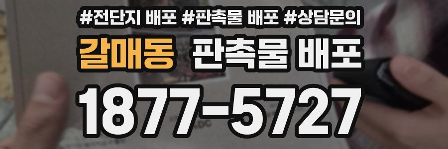 갈매동 판촉물 배포