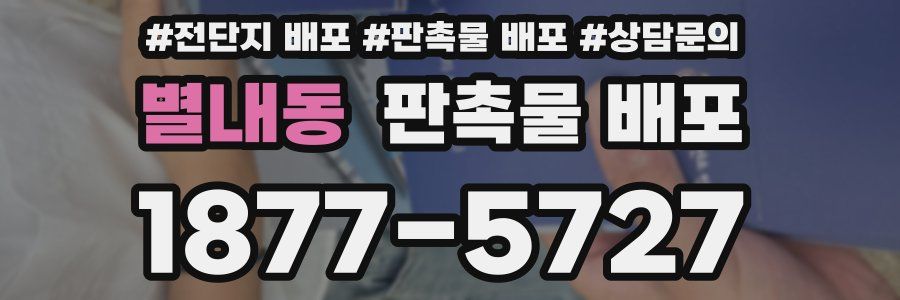 별내동 판촉물 배포