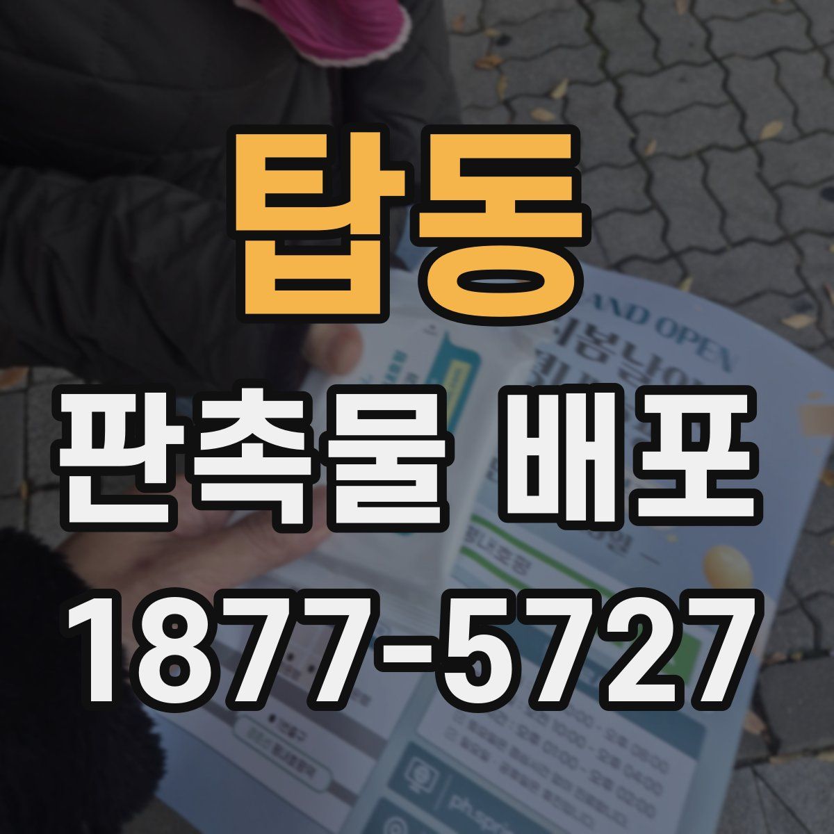 탑동 판촉물 배포
