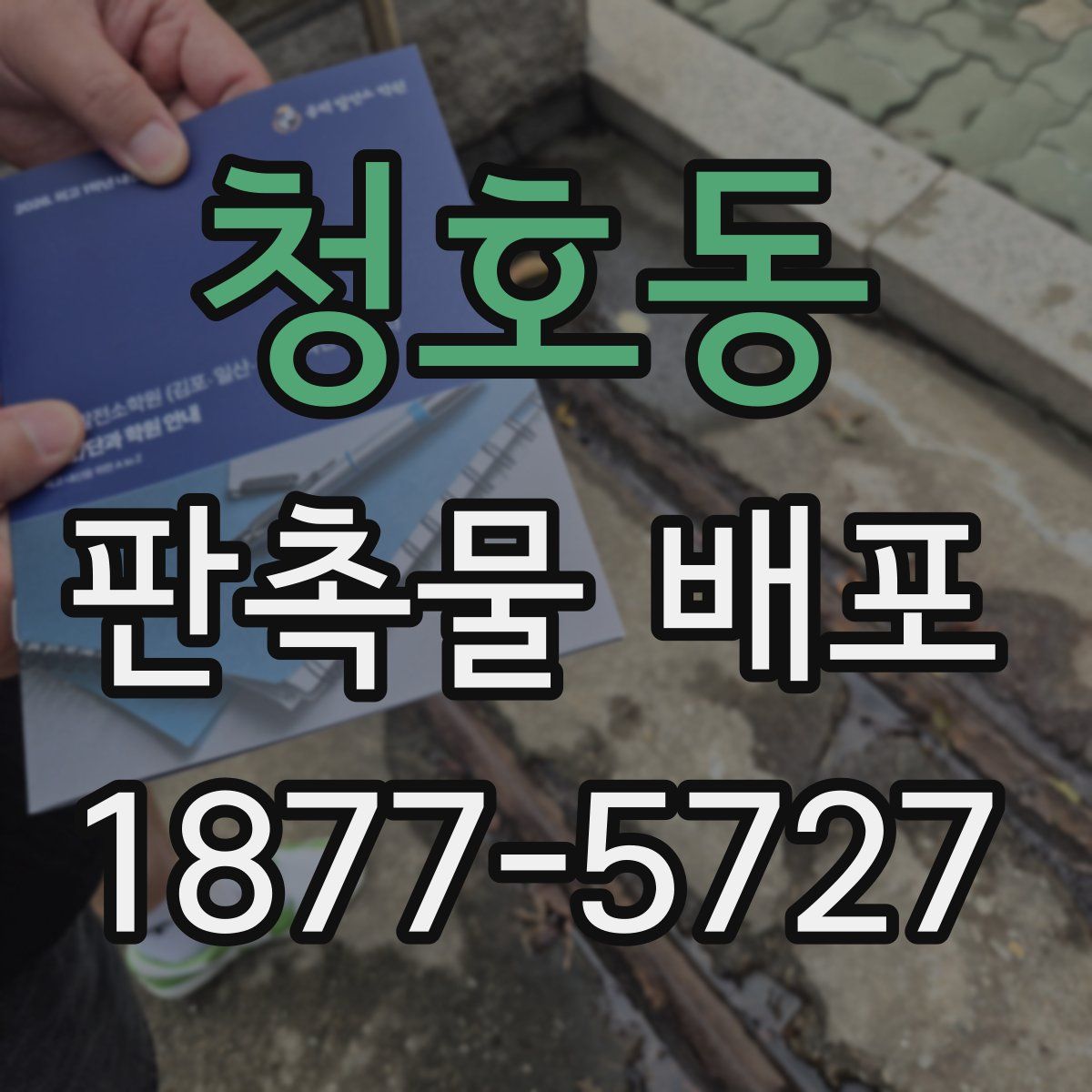 청호동 판촉물 배포