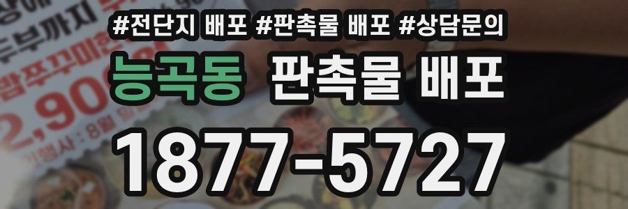 능곡동 판촉물 배포