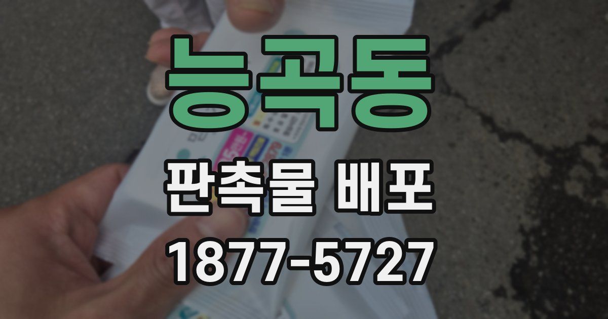 능곡동 판촉물 배포