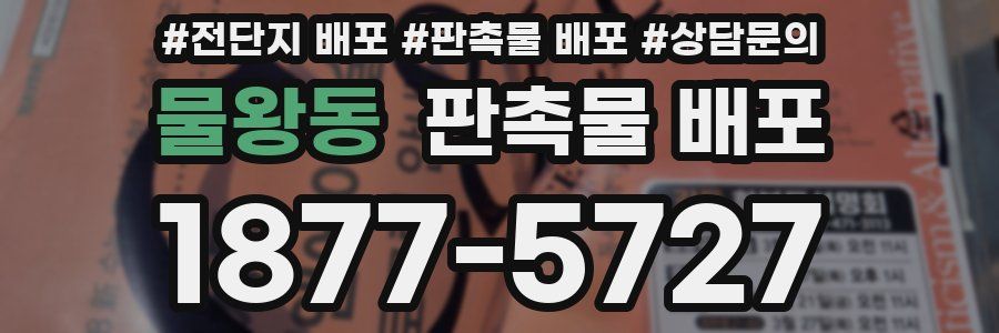 물왕동 판촉물 배포