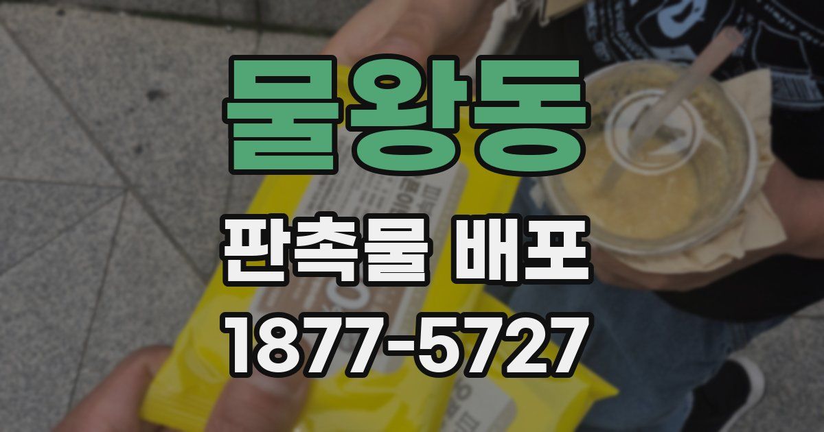 물왕동 판촉물 배포