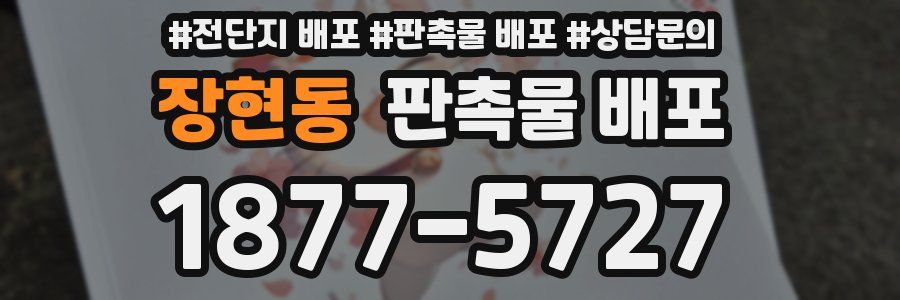 장현동 판촉물 배포