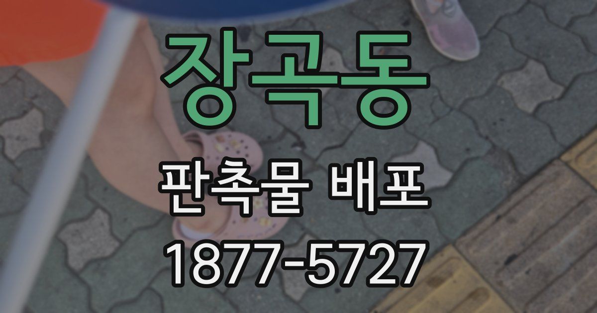 장곡동 판촉물 배포