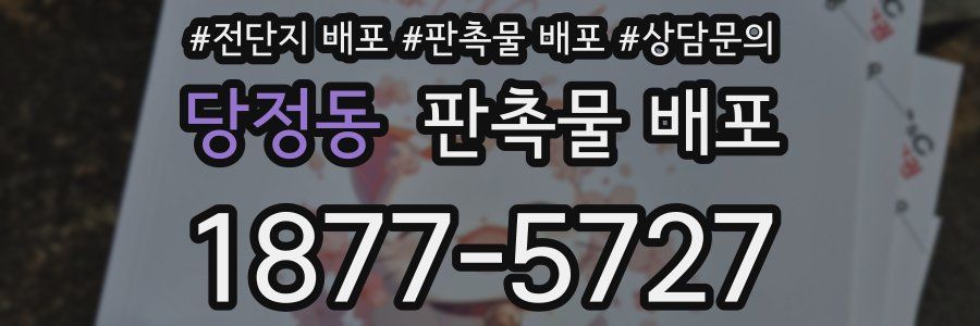 당정동 판촉물 배포