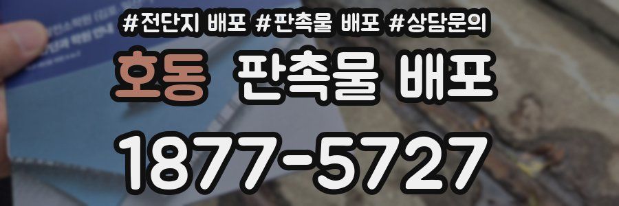호동 판촉물 배포