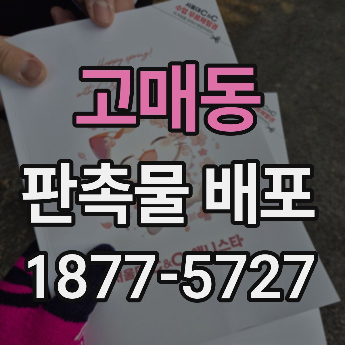 고매동 판촉물 배포