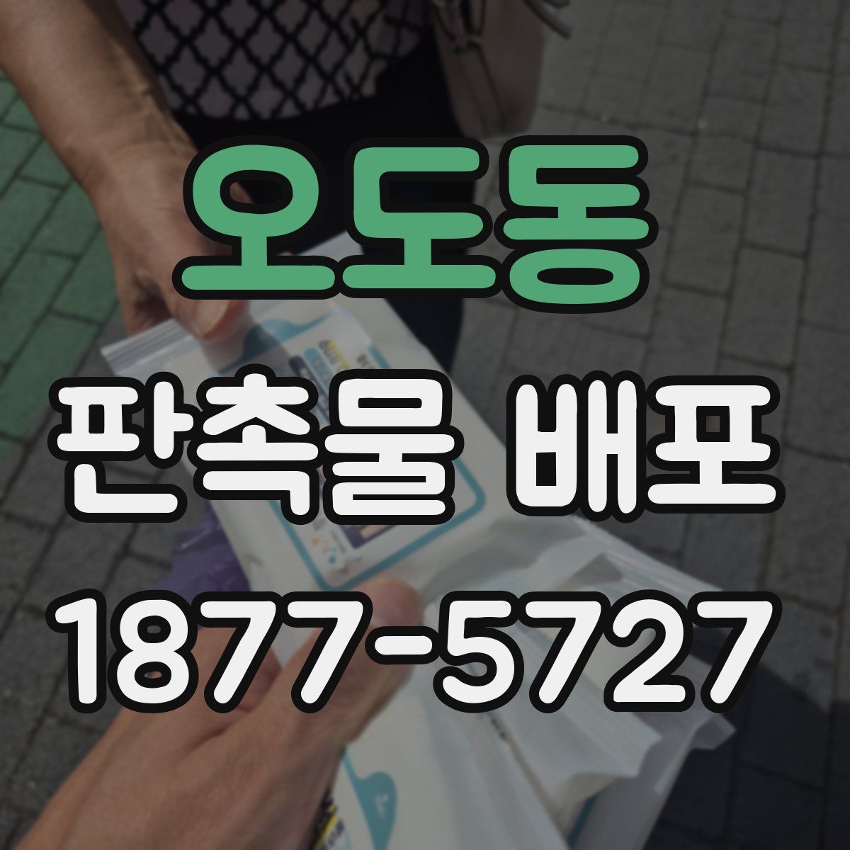 오도동 판촉물 배포