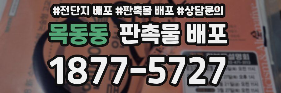 목동동 판촉물 배포