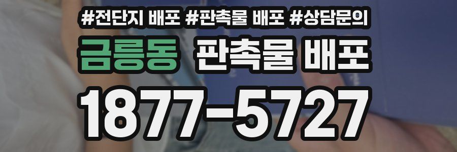 금릉동 판촉물 배포