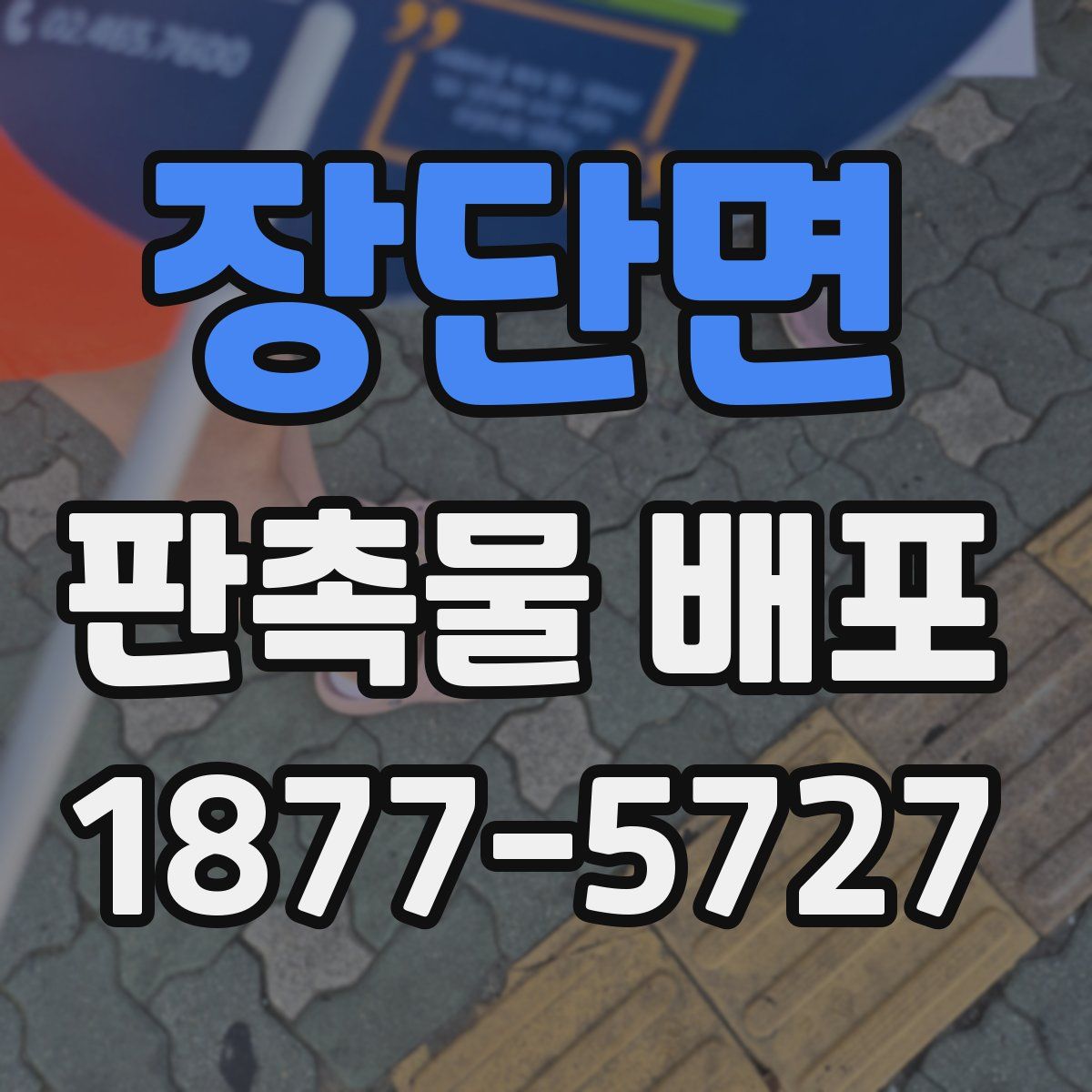 장단면 판촉물 배포