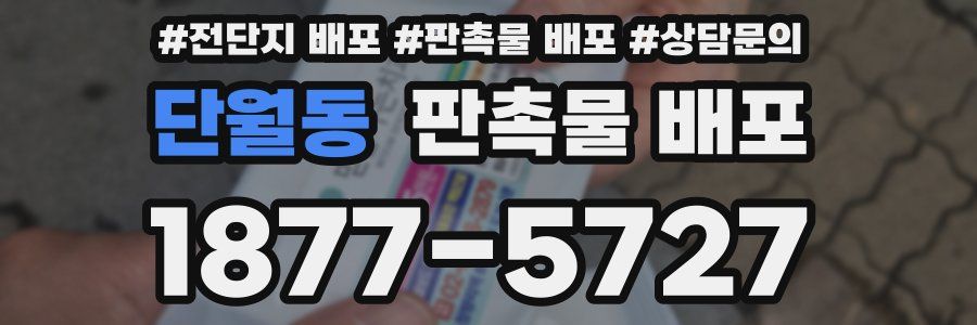 단월동 판촉물 배포