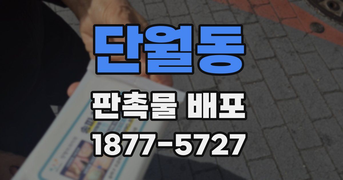 단월동 판촉물 배포