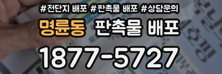 명륜동 판촉물 배포