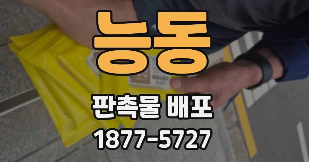능동 판촉물 배포