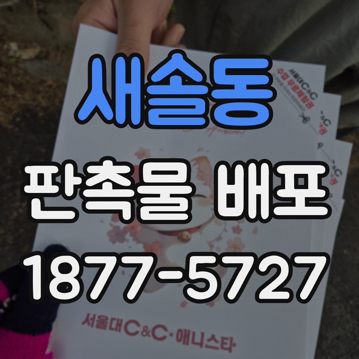 새솔동 판촉물 배포