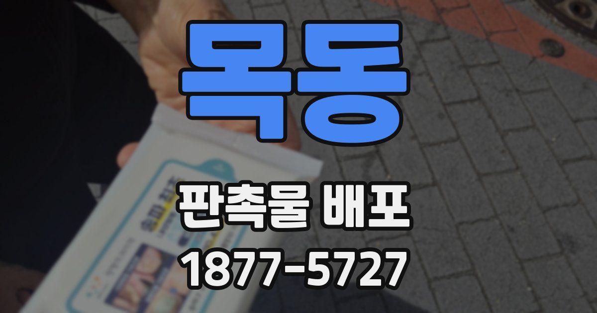 목동 판촉물 배포
