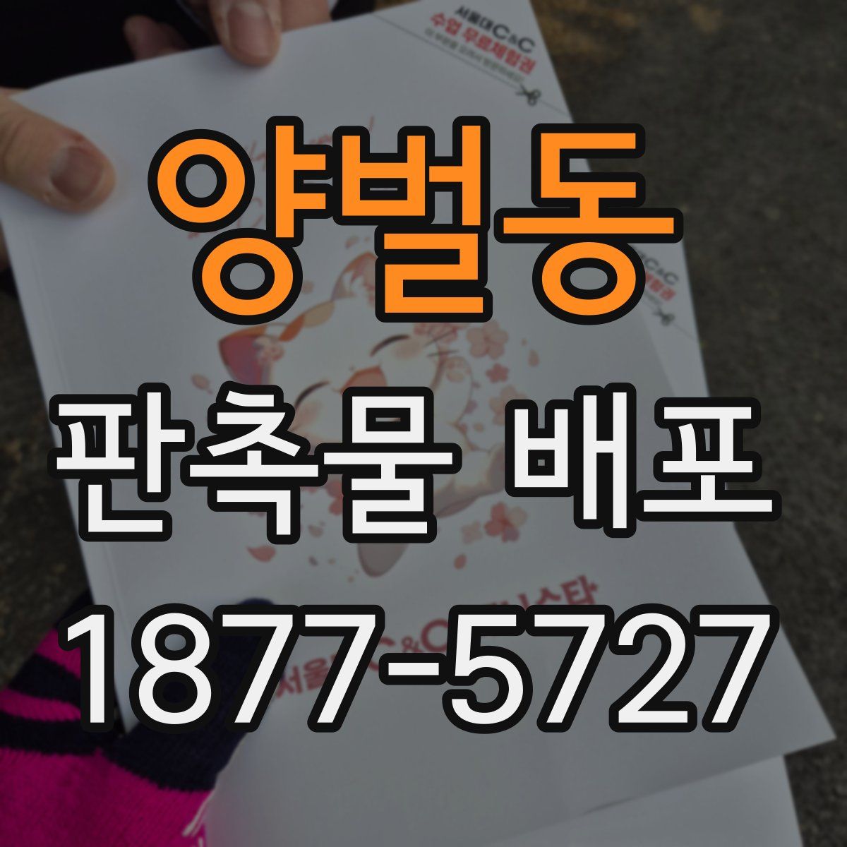 양벌동 판촉물 배포