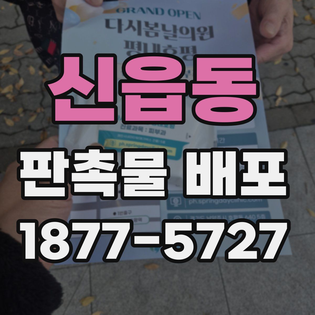 신읍동 판촉물 배포