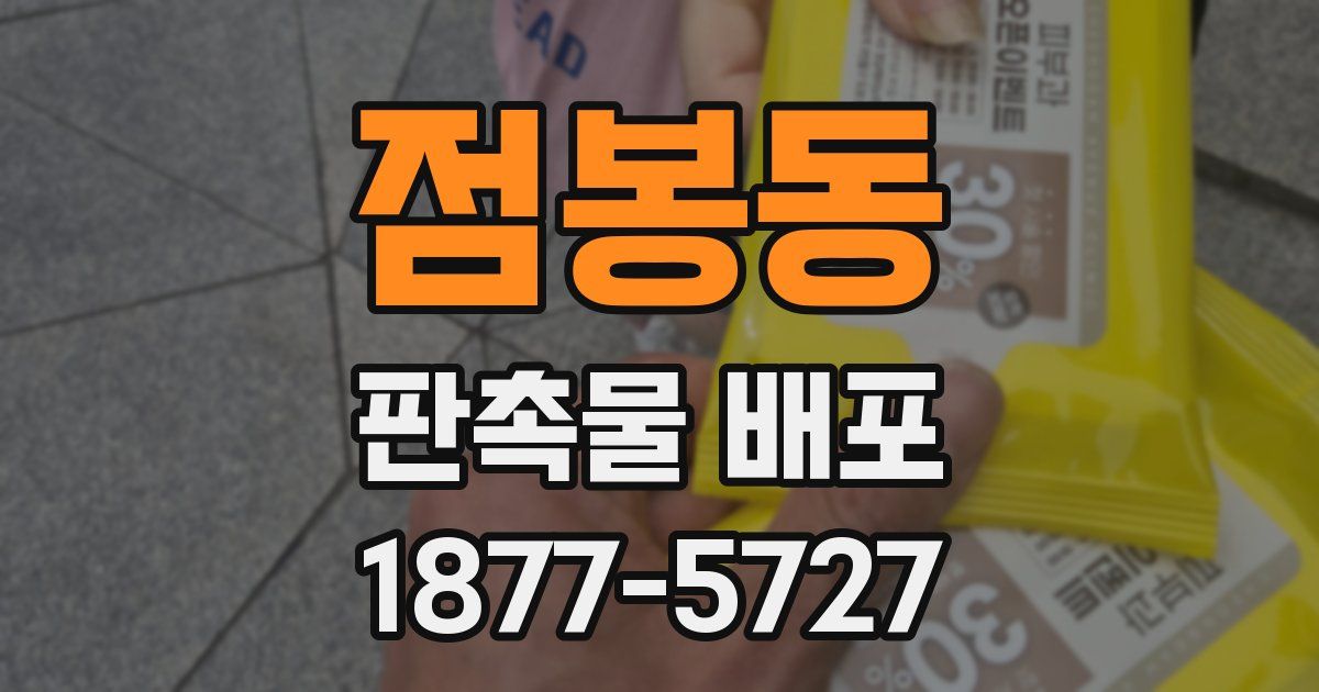 점봉동 판촉물 배포