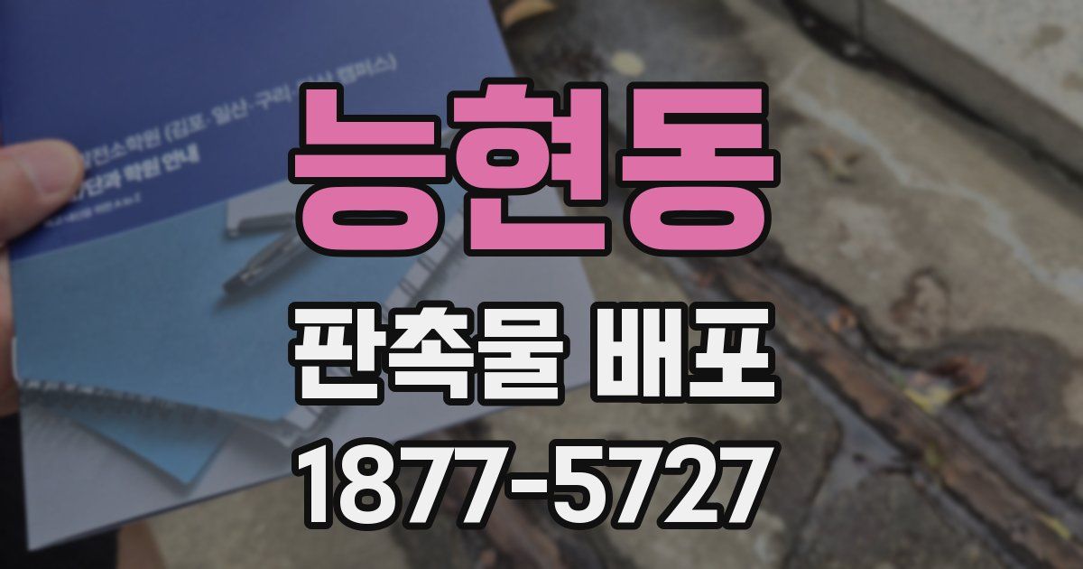 능현동 판촉물 배포
