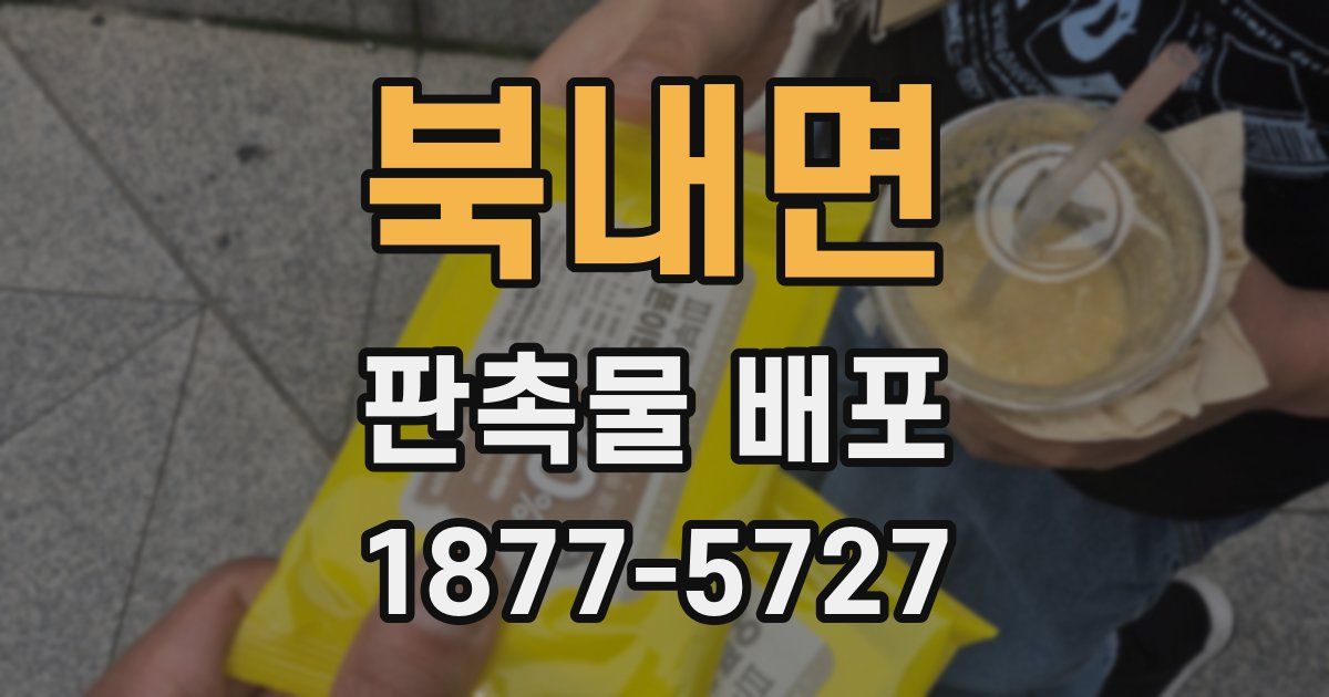 북내면 판촉물 배포