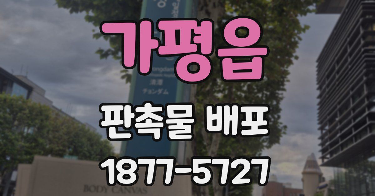 가평읍 판촉물 배포