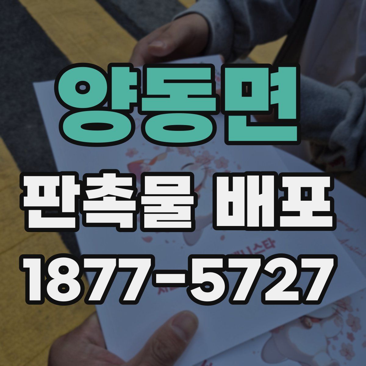 양동면 판촉물 배포