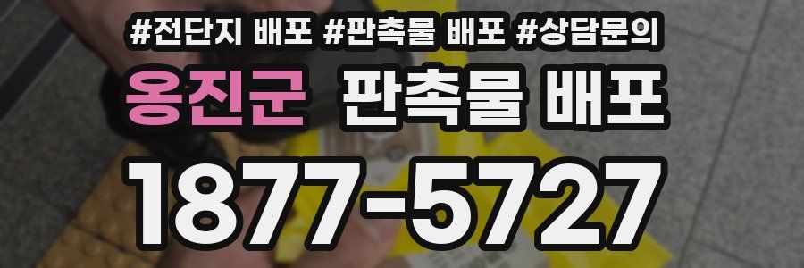 옹진군 판촉물 배포