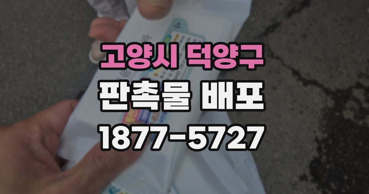 고양시 덕양구 판촉물 배포