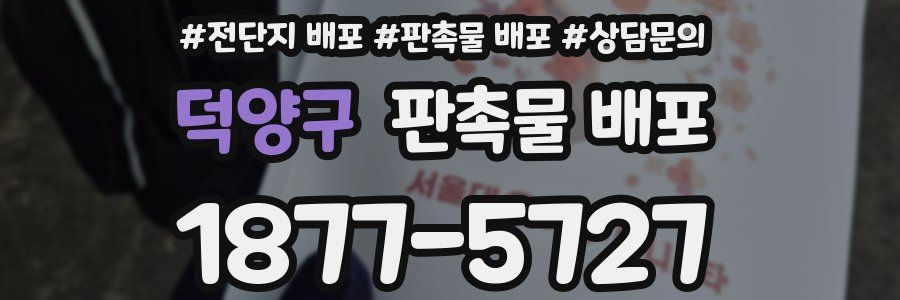 덕양구 판촉물 배포