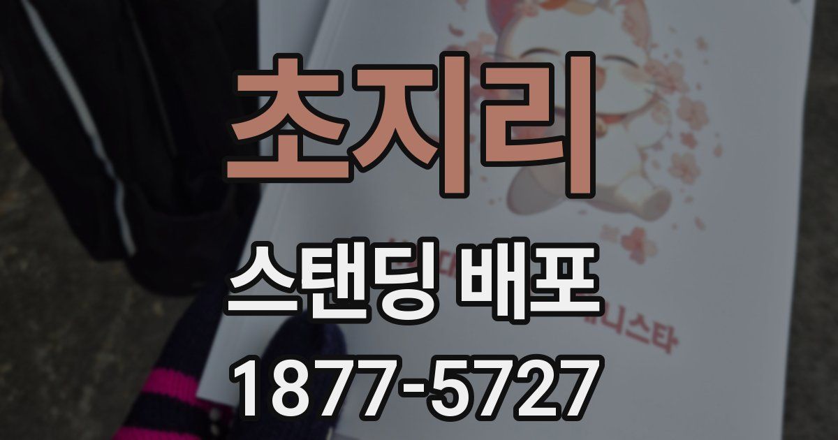 초지리 스탠딩 배포