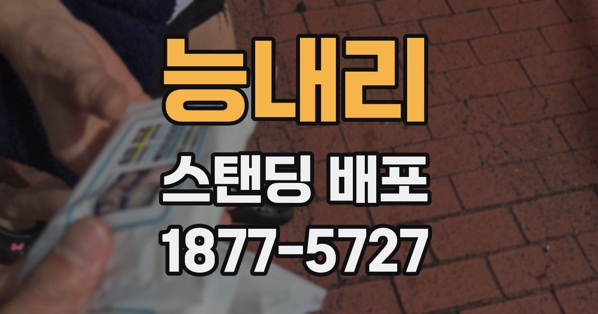 능내리 스탠딩 배포