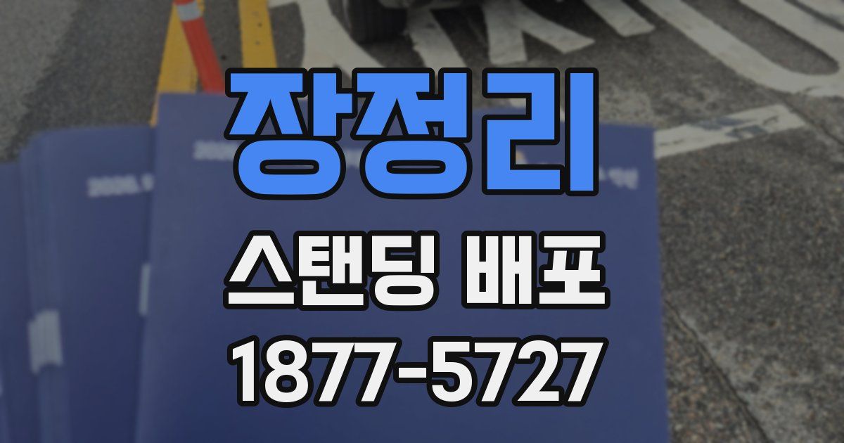 장정리 스탠딩 배포
