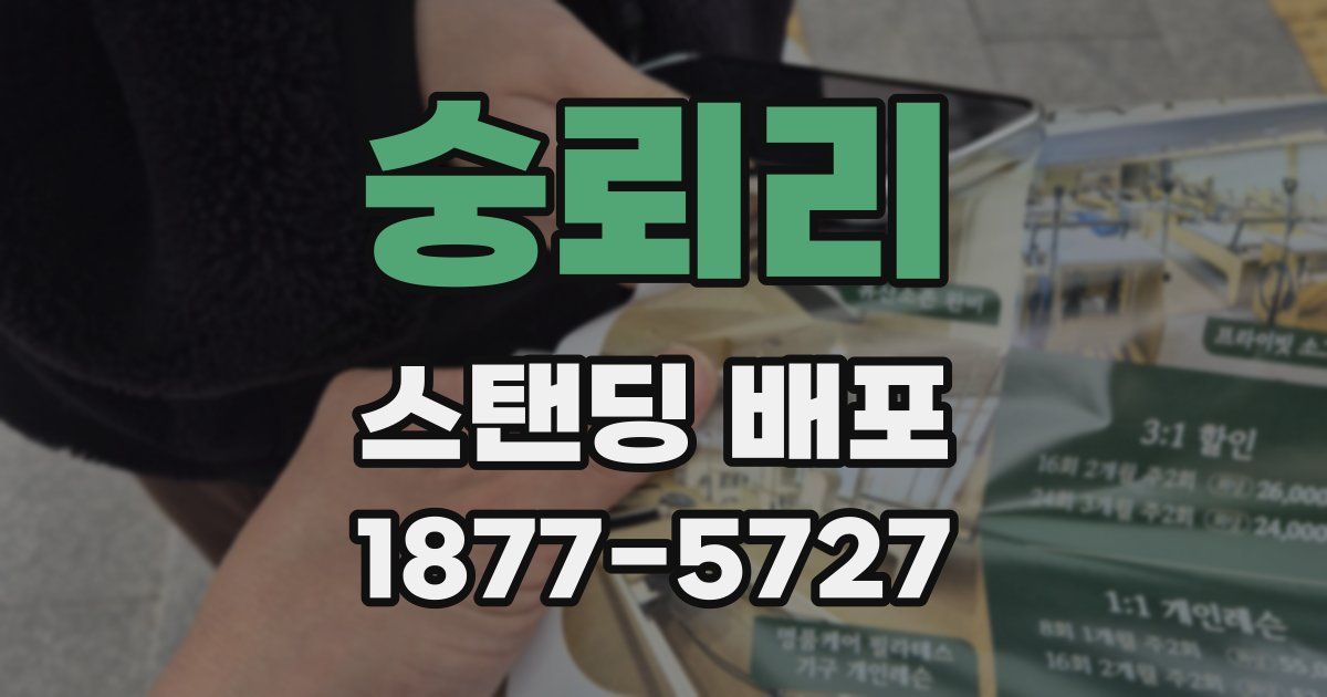 숭뢰리 스탠딩 배포