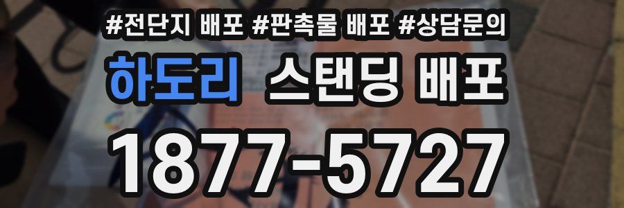 하도리 스탠딩 배포