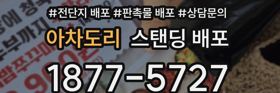 아차도리 스탠딩 배포