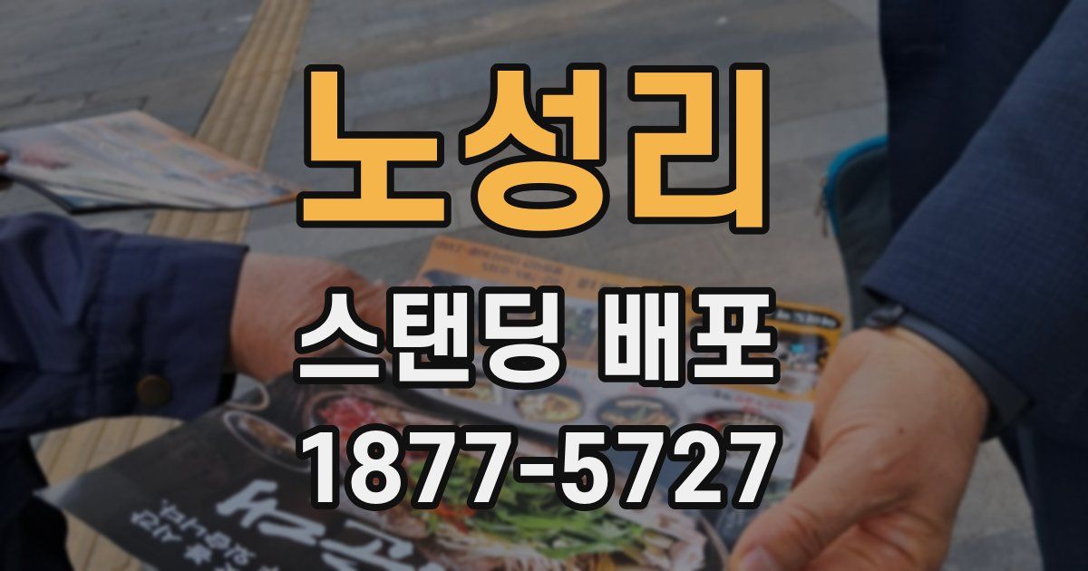 노성리 스탠딩 배포