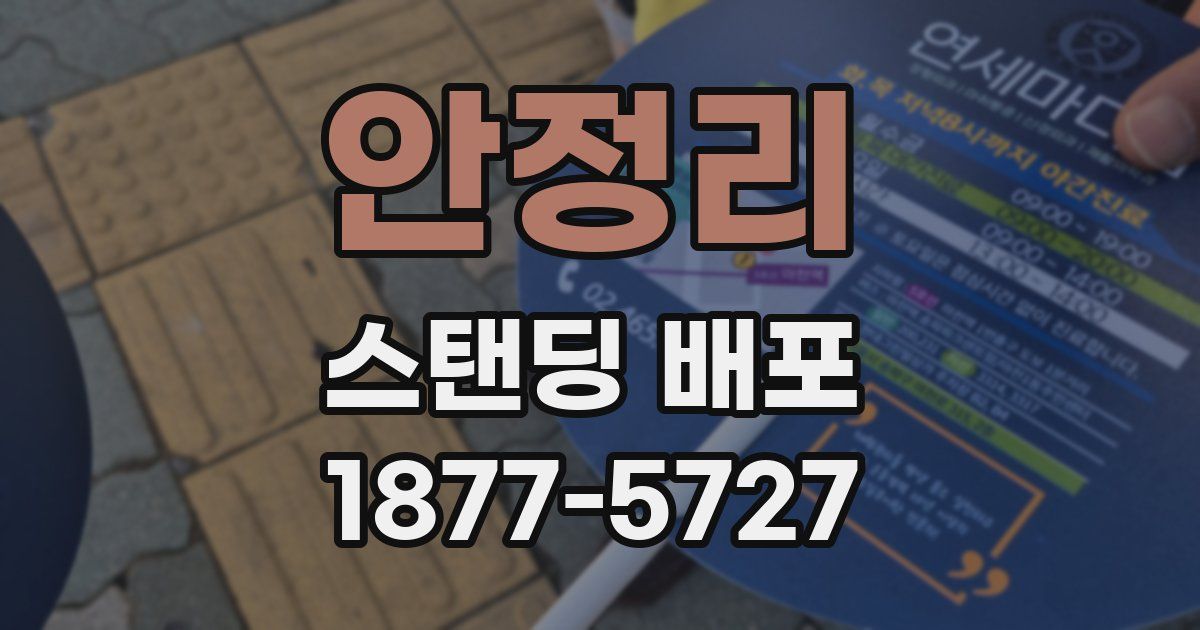안정리 스탠딩 배포