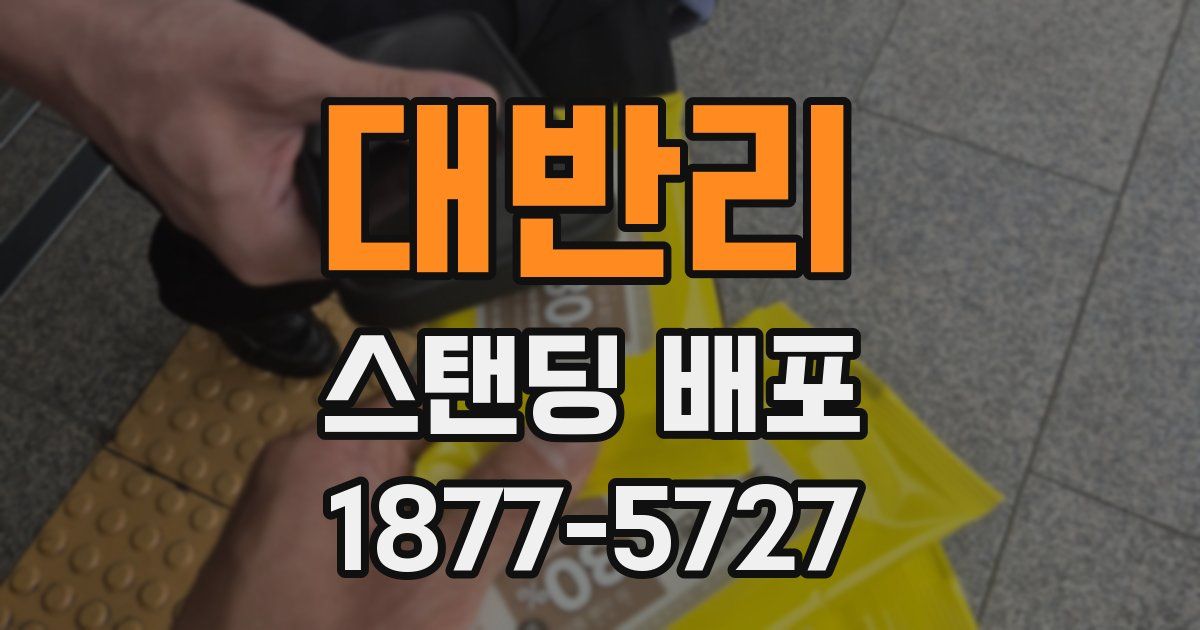 대반리 스탠딩 배포