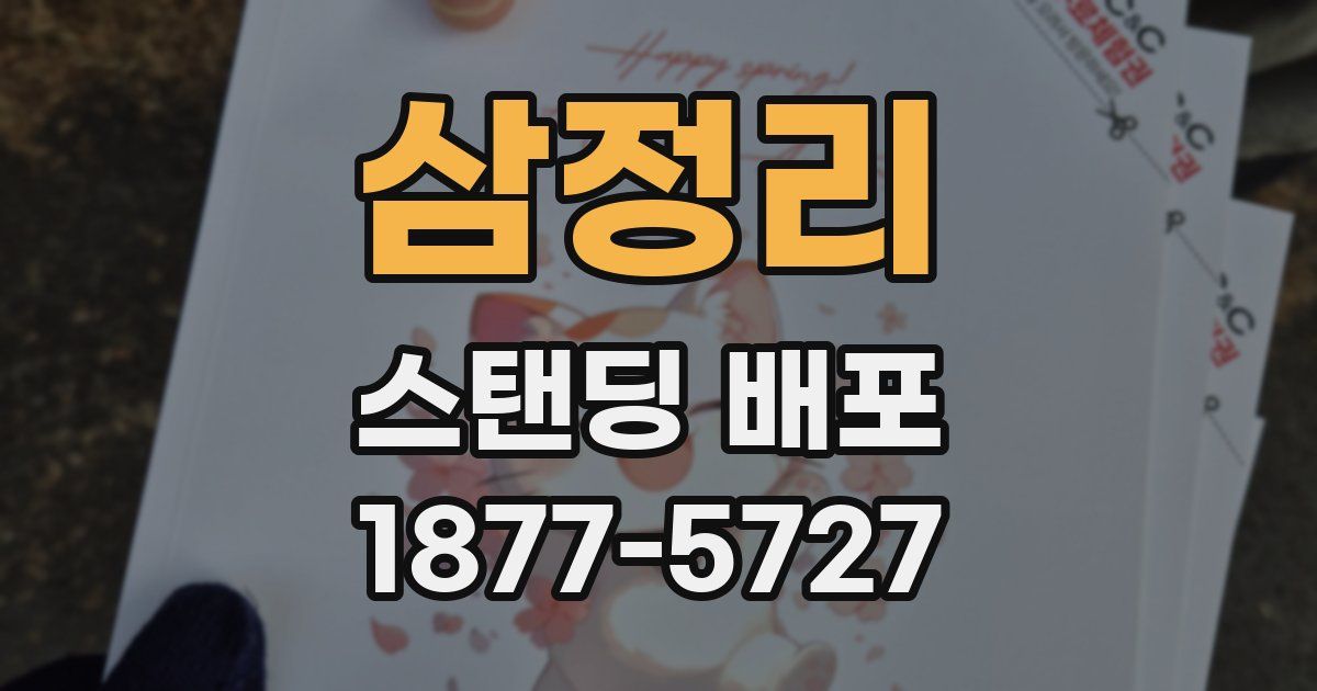 삼정리 스탠딩 배포